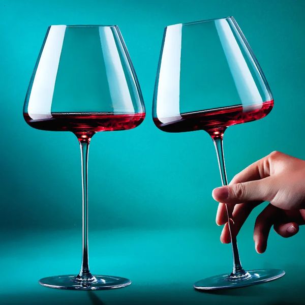 Tasses 2 pièces haut de gamme grande capacité Bar Restaurant fête de mariage ensemble de vin Bordeaux bordeaux rouge vin verre tasse ménage Drinkware cadeau 231204