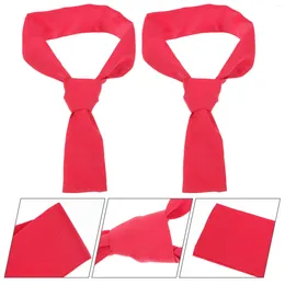 Tasses 2 pièces foulard multi-usage pour chef vêtements de style simple cuisinier fournitures uniformes