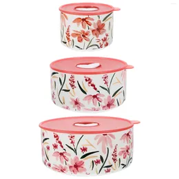 Tasses 3 pcs grands bols bols de soupe lindeaux en céramique petit four