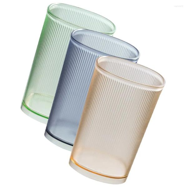 Tazas 3 PCS Taza de limpieza de dientes transparente Soporte de cepillo de dientes Almacenamiento de baño Aldult para los amantes de las mascotas Cepillado Tazas de pasta de dientes