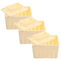 Tasses 3 ensembles de tofu presses le fabricant d'outils de fromage machine à faire du bricolage en plastique ménage