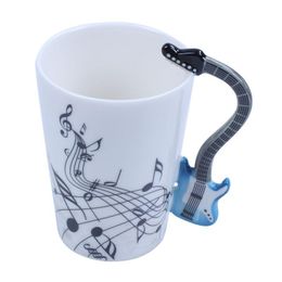 Mokken 300ml Guitar Cup Music Note Ceramic Akoestische Koffie Melk Thee Mok Gift, Elektrisch