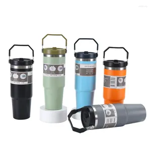 Tasses 304 Isolation d'isolation sous vide en acier inoxydable 30 oz voiture portable glacée extérieure froide