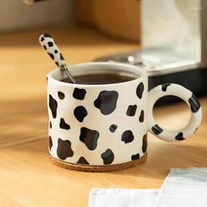 Tasses 350/420 ml Cartoon Animal Céramique Tasse avec poignée Coffee Milk Cuon Bureau Water Cup Cadeau d'anniversaire