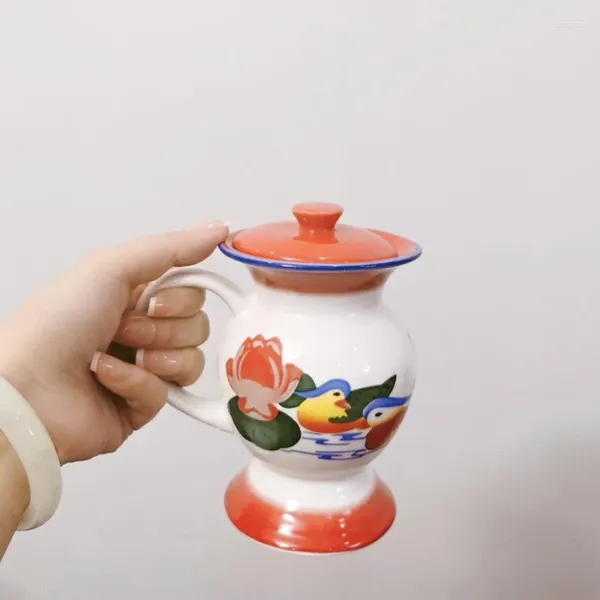 Tazas 350ml taza divertida escupidera nostálgico antiguo Nightpot cerámica agua hogar taza cumpleaños regalo de boda