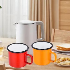 Tasses 350ml rétro émail tasse tasse à eau Style métal universel bord rond gobelet café bière boire pour la maison