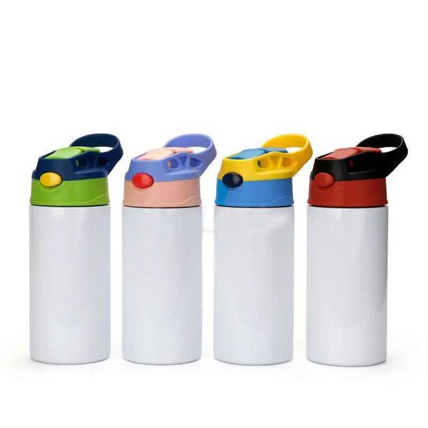 Tasses 350 ml sublimation vide en acier inoxydable bouteille d'eau potable sport extérieur thermos flacon de boisson pour enfants enfants 240410