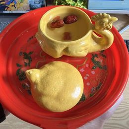 Tasses 3d Ayam Jar Cangkir Keramik Kreatif Mug Garam Panggang Lucu Aneh Bentuk
