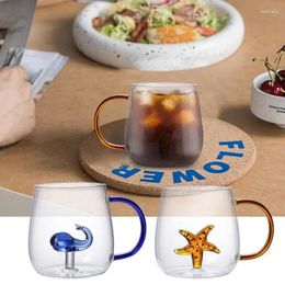 Tasses 3d café tasse légère dessin animé animal de consommation de boisson créative en verre créatif potte d'eau pour bière whisky whisky