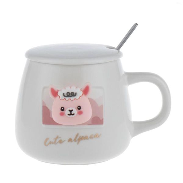 Tazas 3D Cabeza de cerámica de muñeca en relieve tridimensional Copa de cerámica linda caricaturas de animales