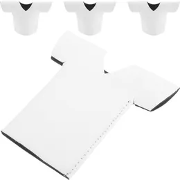 Tazas 4 piezas de neopreno de doble cara en blanco ropa camiseta cubierta botella 4 piezas protectores forma decoración ropa mangas tela