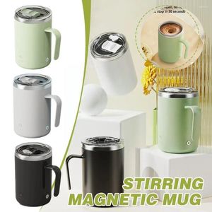 Tasses 400ml automatique auto-remuant tasse café lait jus électrique paresseux tasse rotative mélange acier magnétique inoxydable W0A2