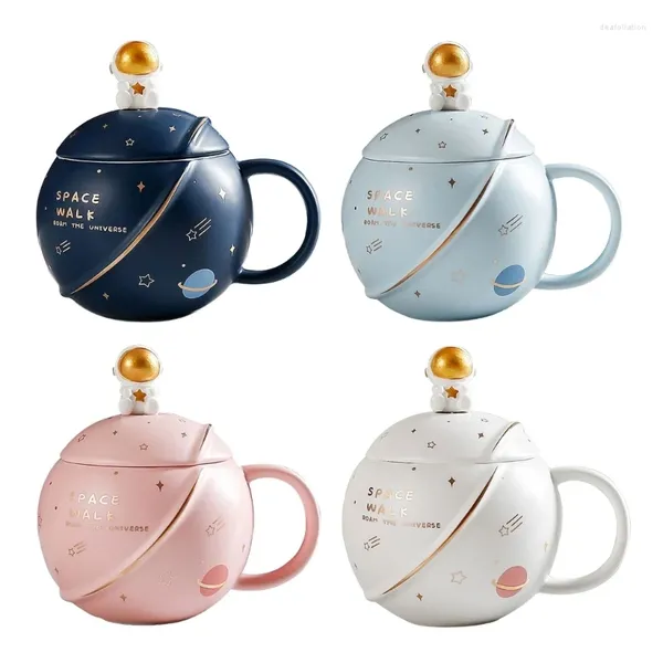 Tazas 400ML Novedad Taza espacial Taza de agua temática Café de cerámica Dropship