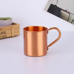 Tasses 450ML 16oz Tasse à café Tasse à lait Cuivre pur Cuivre durable Bière MugsCopper Cocktail Whisky Verre Drinkware