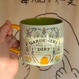 Mokken 450 ml klein rood boek met het model hoogwaardige tuin kleur mug koffie melk meisje hart gepersonaliseerd