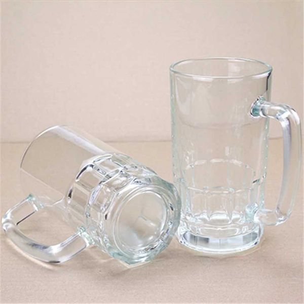 Tasses 48pcs / lot 600 ml / 20oz sublimation bière verre Stein Water Beverage tasse Jar Jar Juice tasse avec C Handle Alcool Tobus