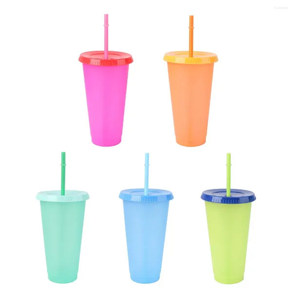 Tasses 5 pcs tasse de couvercle décoloration à la maison Utilisation de tasse de boisson café thé de Noël de Noël belle colorée de créatives colorées changements enfants