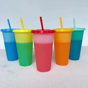 Tasses 5 pcs Capteur de température refroidissement Couleur Changer de tasses