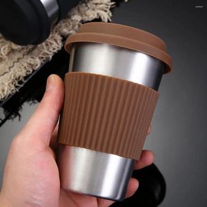 Mokken 500 ml Nieuwe Verbrandingsbeveiliging Handige Koffiemok Corrosiebestendig Water Cup Anti-slip Warmte-isolatie voor Dagelijks