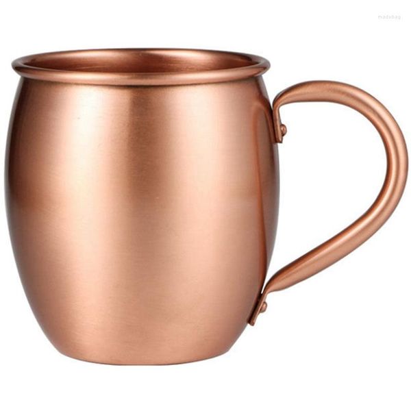 Tasses 530 ml de cuivre pur tasse Moscou Mule tambour tasse de tasse de restauration du bar à froid boisson