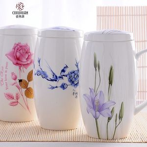 Tasses 700ML os chine grande tasse à café gobelet en céramique temps de thé grande tasse tasse de noël cadeau porcelaine grande tasse émail tasse Taza 231124