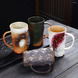 Mokken 800 ml oven transmutatie keramische koffiemok handgemaakt kantoor huishouden drinkweergaraat drinkglacier textuur textuur thee beker