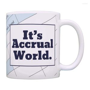 Mugs Accountant Gifts It's Incrual World Gag Gift Coffee Mug 11oz Tea Cup Taxes Christmas Present Xmas Xmas Brithday