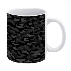 Tasses AGE BLACK CAMOUFLAGE DESIGN Tasse blanche aux amis et à la famille Cadeau créatif 11 Oz Café Céramique Army Camouflag