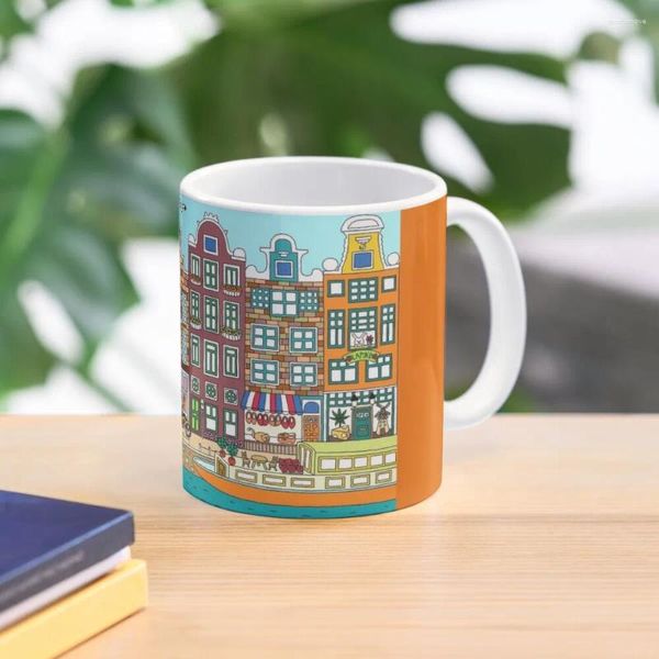 Tazas Amsterdam Taza De Café Tazas Térmicas Mate Desayuno Lindo Y Diferente