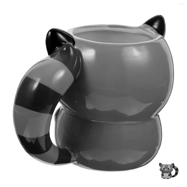 Tasses Animal raton laveur tasse en céramique café Adorable tasse d'eau thé à boire