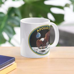 Mokken Apollo 11 Mission Logo Koffiemok Originele ontbijtbekers Koude en thermische glazen Thee