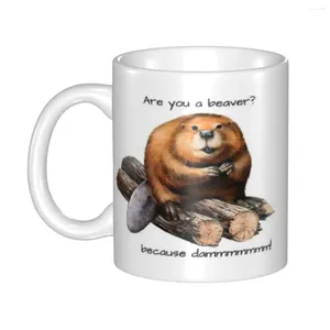 Mokken Bent U Een Bever Omdat DammmmmKoffiekopjes KoffiemokkenKeuken Mode Patroon Anime Cup Accessoires Voor Thuis