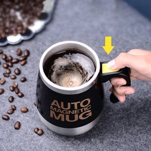Mokken Automatisch zelf roerend magnetische mok Creatieve roestvrijstalen koffie Melkmixen Cup Blender Lazy Smart Mixer Thermal 221119