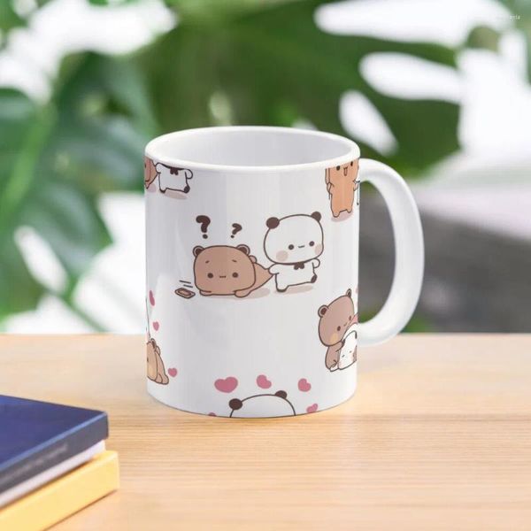 Tazas Oso Y Panda Bubu Dudu KAWAII Taza De Café Linda Taza Térmica