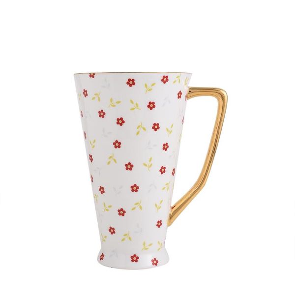 Tazas Cerámica hermosa Cerámica Hueso fino China Tamaño grande Taza de 500 ML