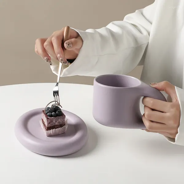 Tasses beihanmei nordic ins style tasse haute beauté créativité belle couple tasse d'eau café en céramique