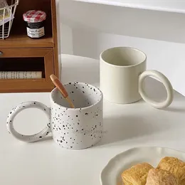 Tasses grandes oreilles tasse en céramique nordique Anti-brûlure lait petit déjeuner tasse à café école bureau maison créative anniversaire cadeau eau
