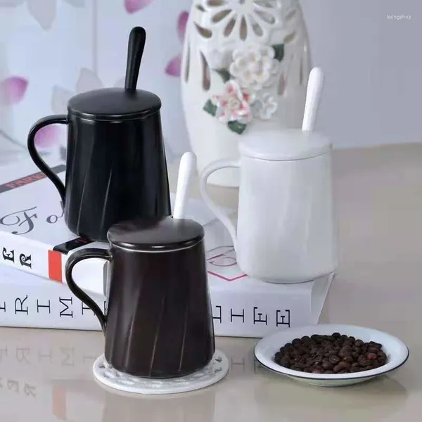 Tasses de fil noir et blanc tasse créative en céramique tasse à la maison café cadeau publicitaire