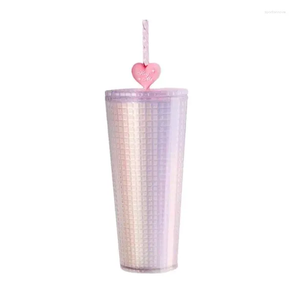 Tazas Bling Cup 775ml Botella con tachuelas para y bebidas frías tazas de gran capacidad Café de té Cubos batido Agua helada