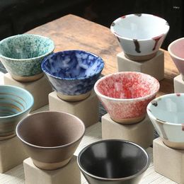 Tasses bouillonnantes tasse de thé japonais poterie grossière tasse de thé
