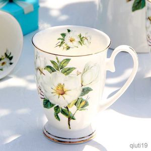 Tasses porcelaine tasses à café drôles porcelaine peinture florale campagne vintage tasses à expresso verres taza tasse à thé art R230712