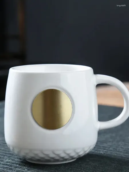 Tasses en bronze tasse en céramique Mark Café Boîte cadeau à main