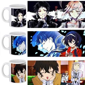 Tasses Bungou Stray Dogs Tasse à café en céramique 11 oz Mignon Anime Home Milk Tea Cup Drop
