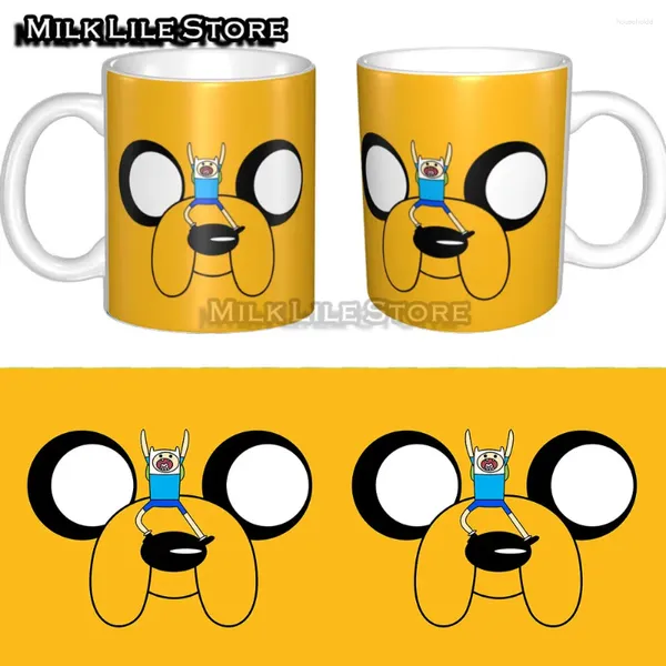 Tasses dessin animé Adventure Time Jake les tasses à café en céramique tasse à thé au lait câlin Costume Finn Nerd princesse géniale