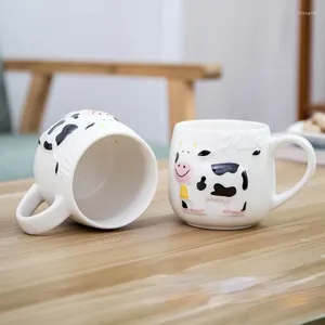 Tasses Cartoon Animal Milk tasse mignon vache à café tasse créative maison de thé de thé