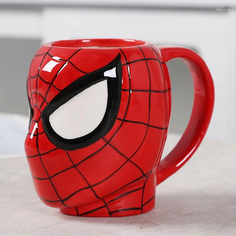 Mugs Cartoon Ceramic Cups Film och TV -karaktärer som omger Tea Cup Coffee Milk En gåva