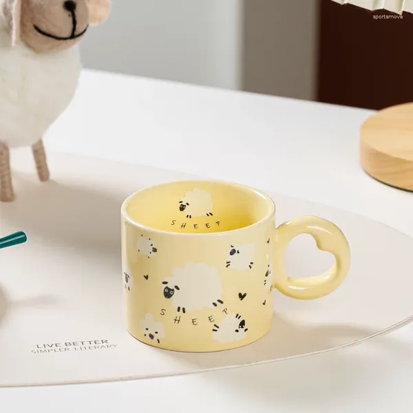 Tasses dessin animé mignon tasse en céramique
