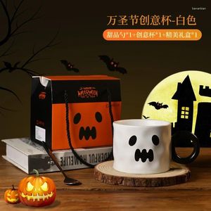 Mokken Cartoon Mark Cup Cute Halloween Pumpkins Ceramic Mug Coffee of Fruitsap Milk Novel Cadeau