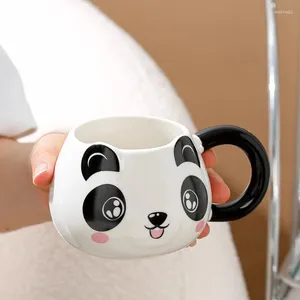Tasses dessin animé panda simple tasse en céramique tasse haute beauté à la maison