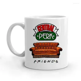 Tasses Central Perk Friends Travel Beer Porcelain Coffee Tea Kitchen Cuchen Cup Gift Drop